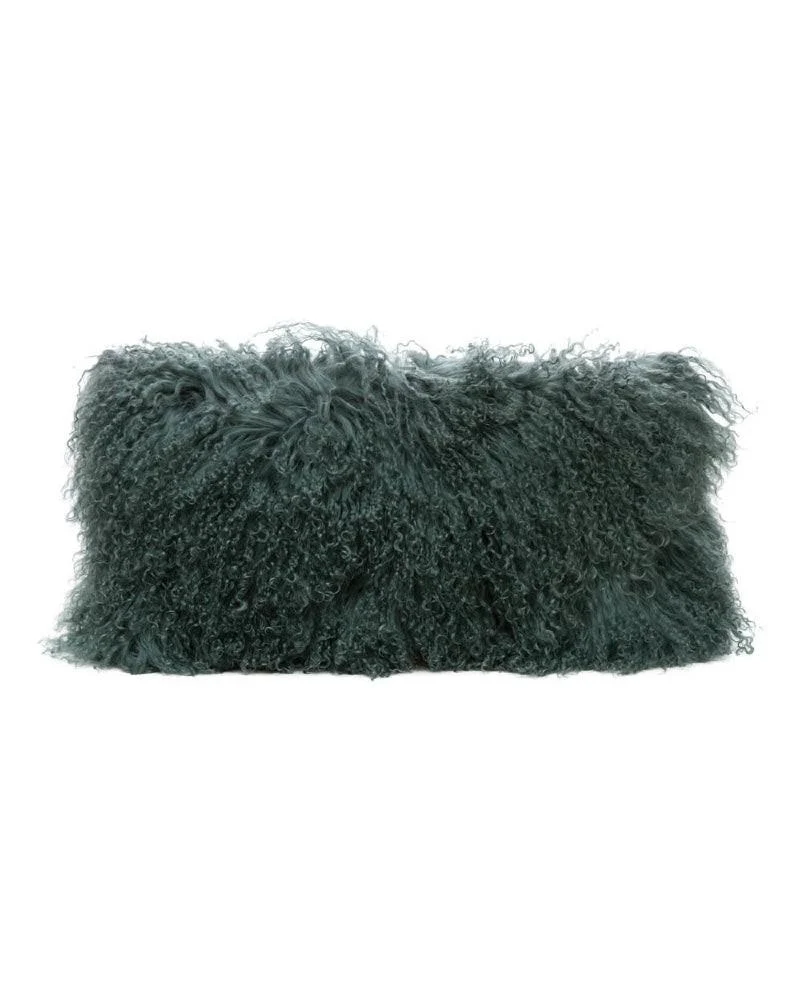 Coussin basic en peau de chèvre du Tibet, Forest