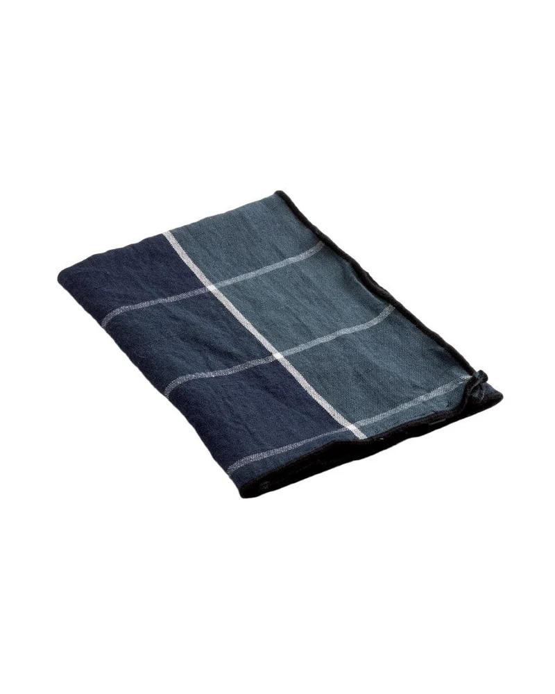 Serviette Bourdon Toile Mimi Nara Pétrole / Bourdon Noir