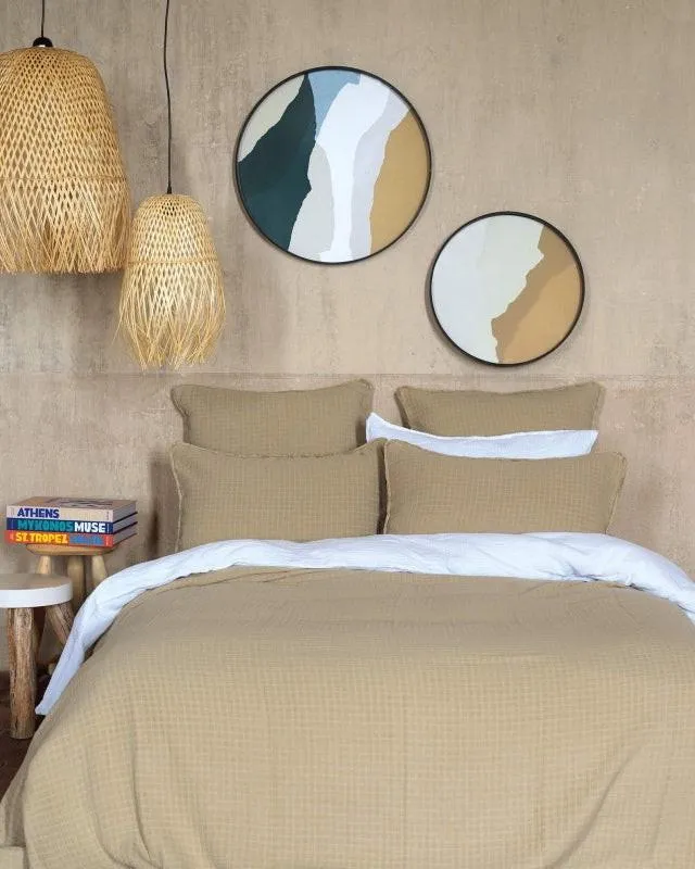 Dessus de lit en gaze de coton, Mastic