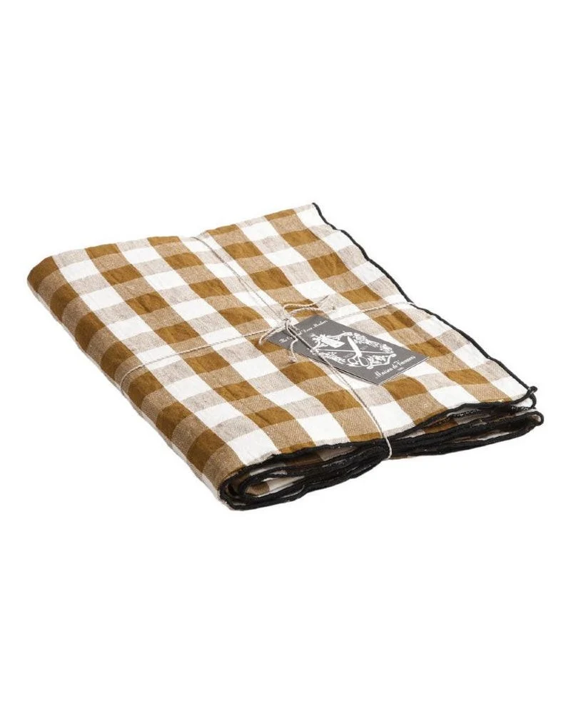 Nappe Toile Mimi Vichy Epices / Bourdon Noir