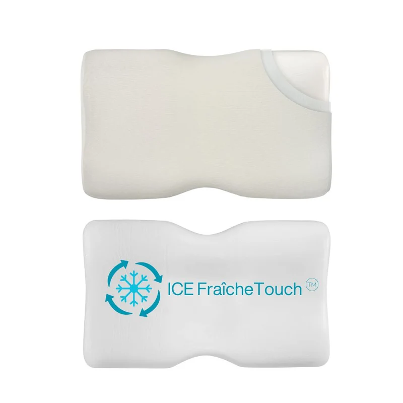 Oreiller Ergonomique avec Taie d'oreiller de refroidissement | DUO PREMIUM