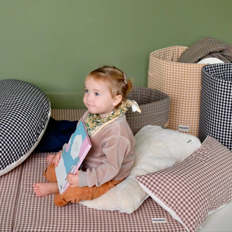 Housse Vichy Rhubarbe