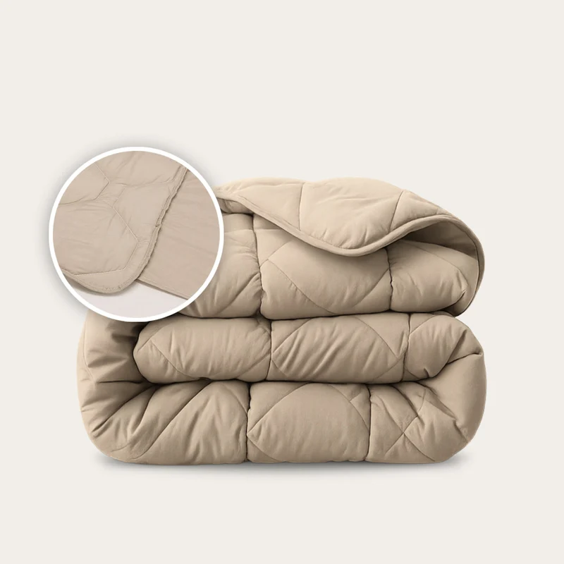 Wasbaar All Season Dekbed | Original | Taupe | Instopstrook