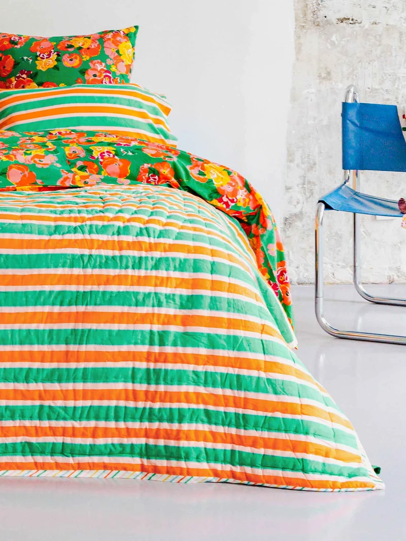 Plaid matelassé réversible