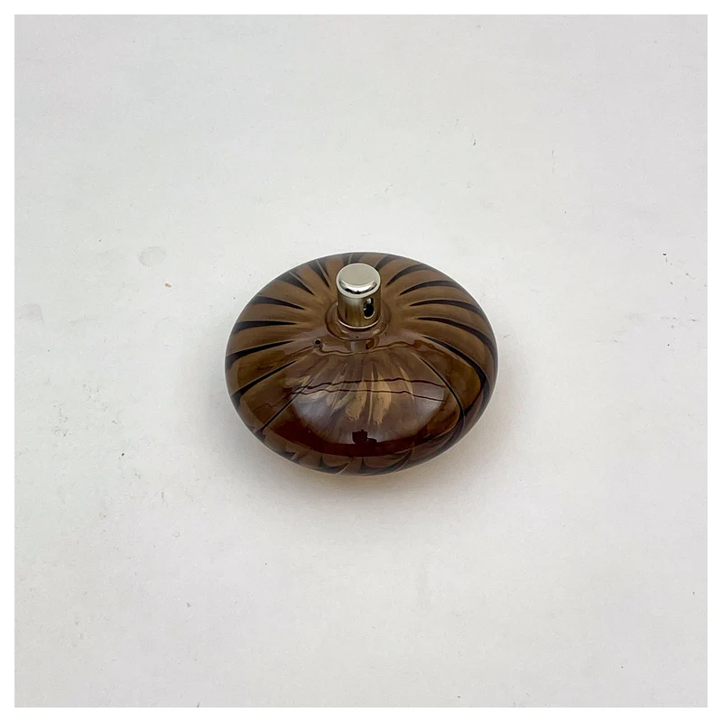 ELLIPSE Lampe à huile striée bronze S