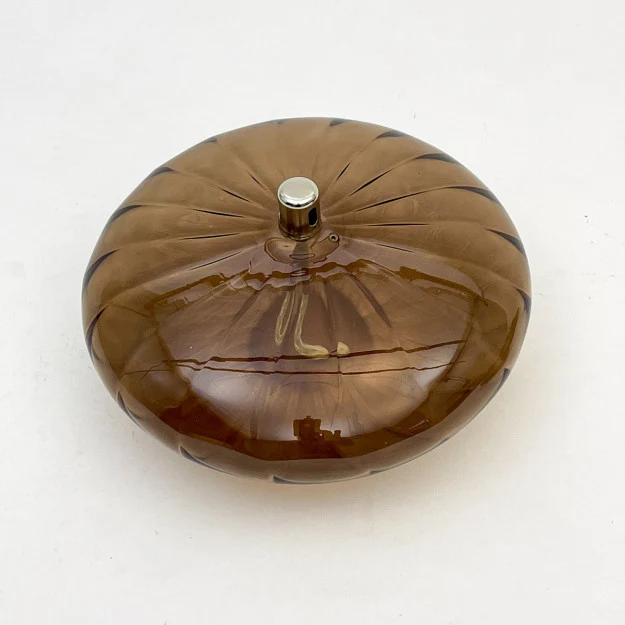 ELLIPSE Lampe à huile striée bronze XL