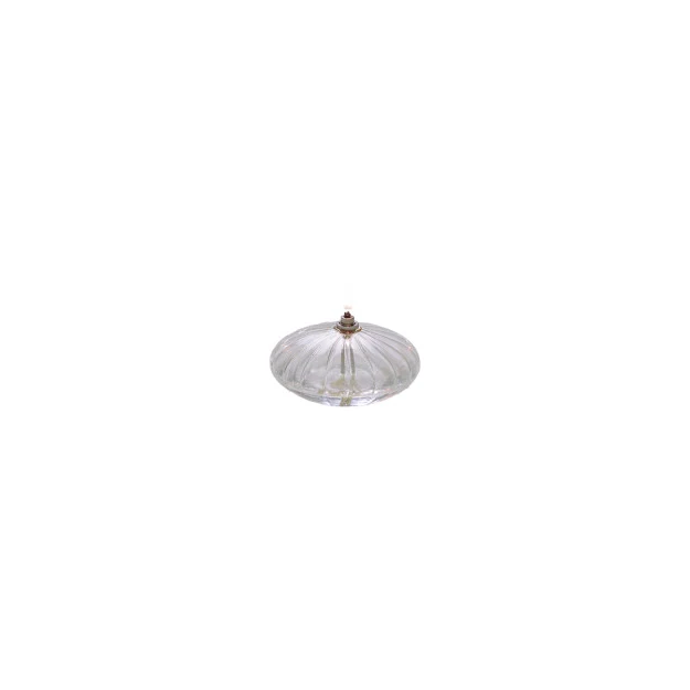 ELLIPSE Lampe à huile striée transparente S