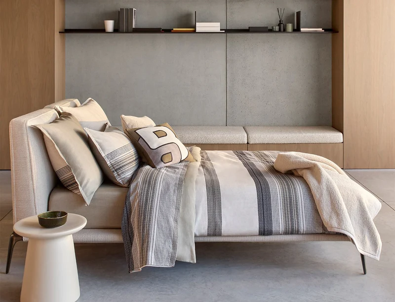MODERNIST Gris - Satin de coton