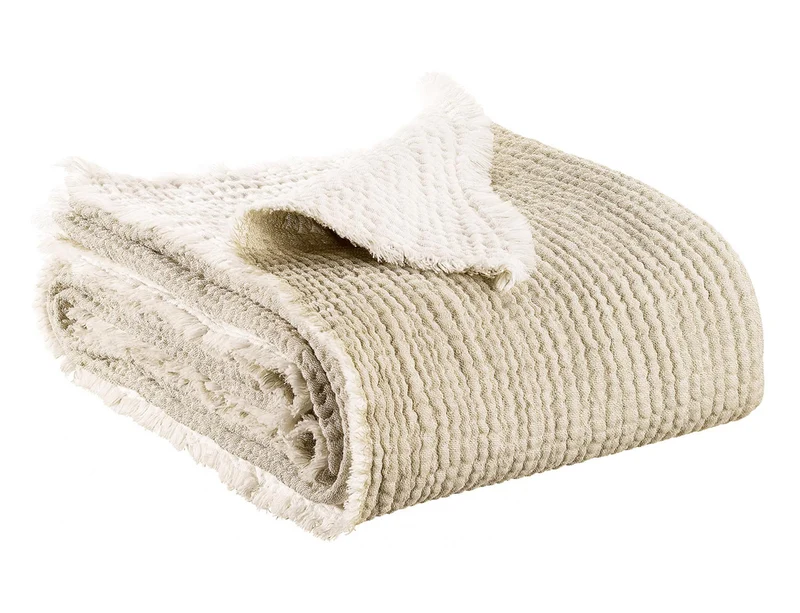 Plaid Coton et Coton recyclé - EMILIO Naturel