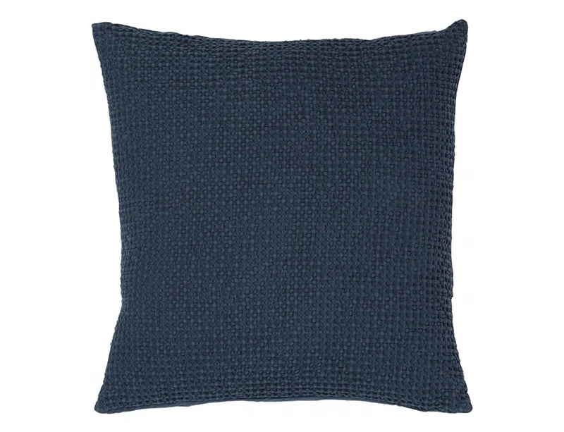 Coussin Nid d'abeille coton recyclé - MAIA Navy