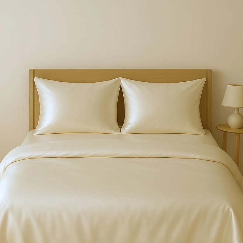 Parure de lit en soie 22 mommes