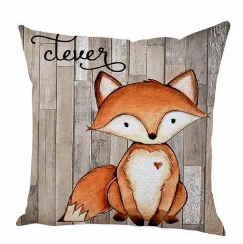 Housse de coussin 45x45 Renard
