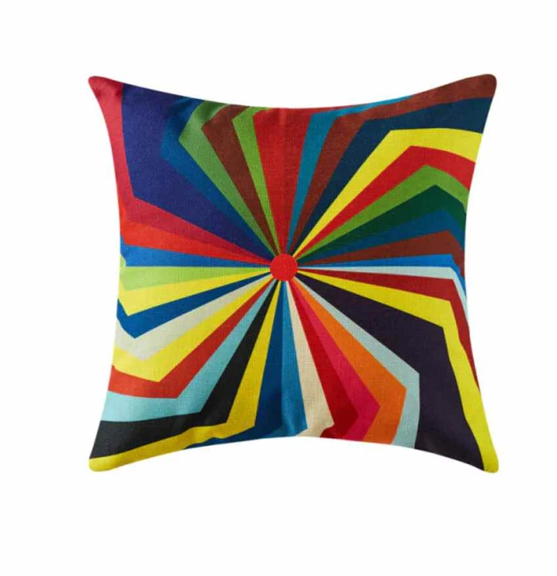 Housse de coussin 45x45 Arc en ciel