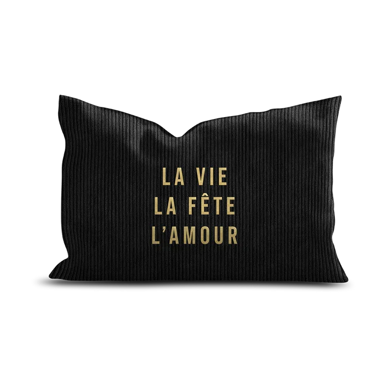 COUSSIN VELOURS COTELE LA VIE - 4OX60CM