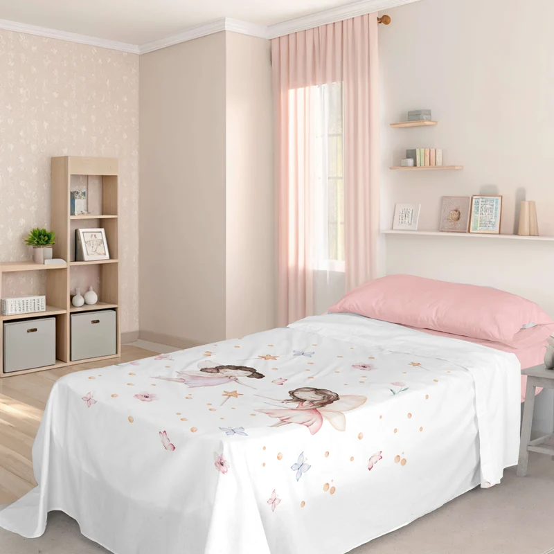 JUEGO SÁBANAS ESTAMPADAS INFANTIL VUALA 100% ALGODÓN