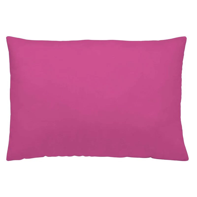 FUNDA DE ALMOHADA 100% ALGODÓN FUCSIA