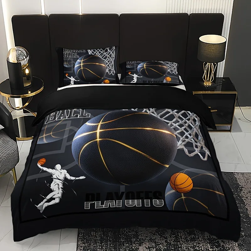 Housse de Couette Basketball Noire