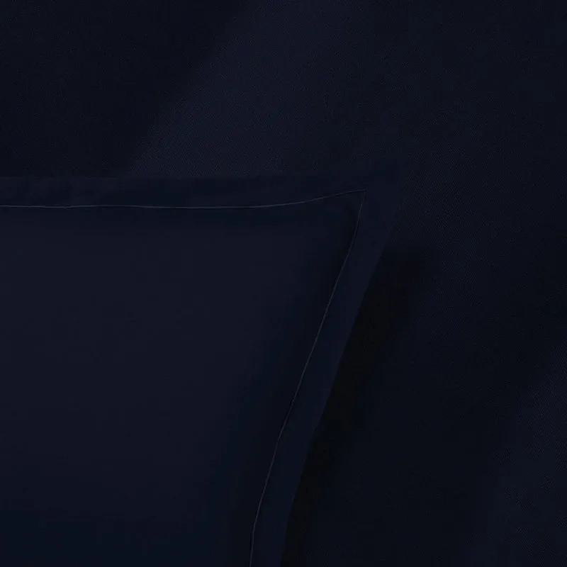 Ensemble de draps satin de coton - Uni 1 baratta Bleu 11