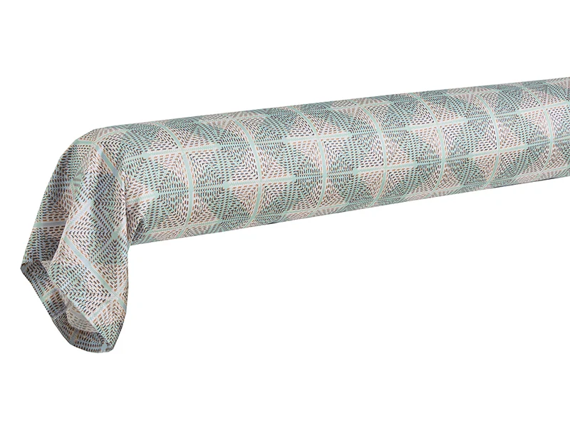 Taie de traversin Satin de coton - TRAIT POUR TRAIT Céladon