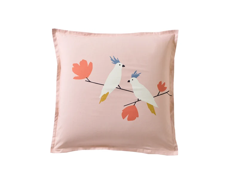 Taie d'oreiller Percale de coton - LOVE BIRDS Pétale