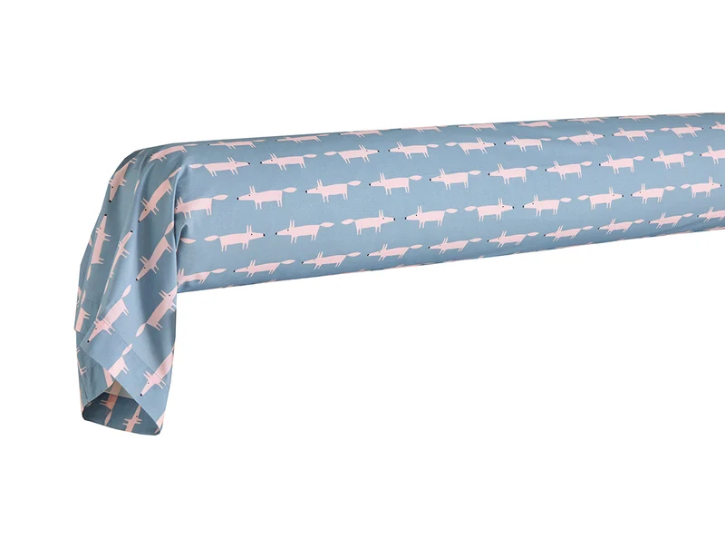Taie de traversin Percale de coton - MR FOX Denim