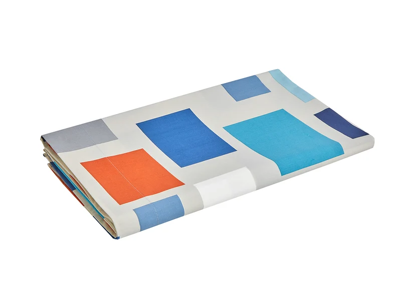 Drap plat Percale de coton - BLOCKS Celadon