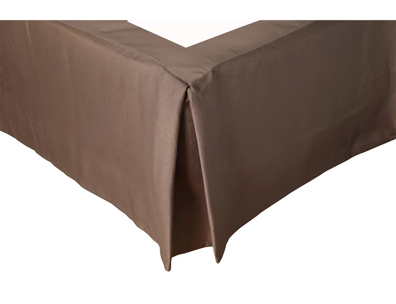Cache sommier Camélia Taupe