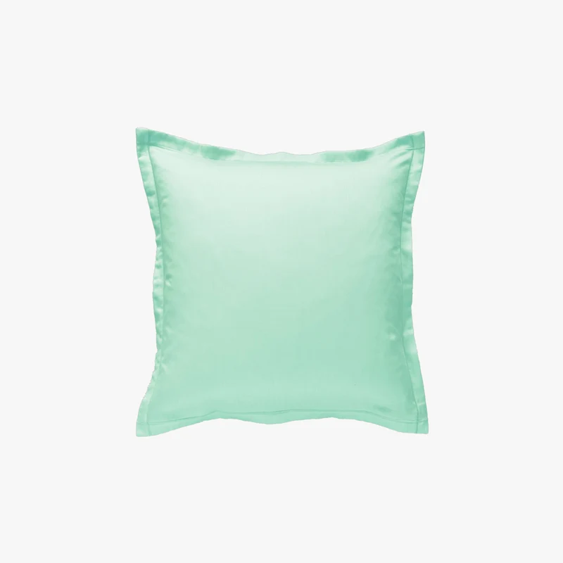Taie d'oreiller percale 80 fils vert d'eau
