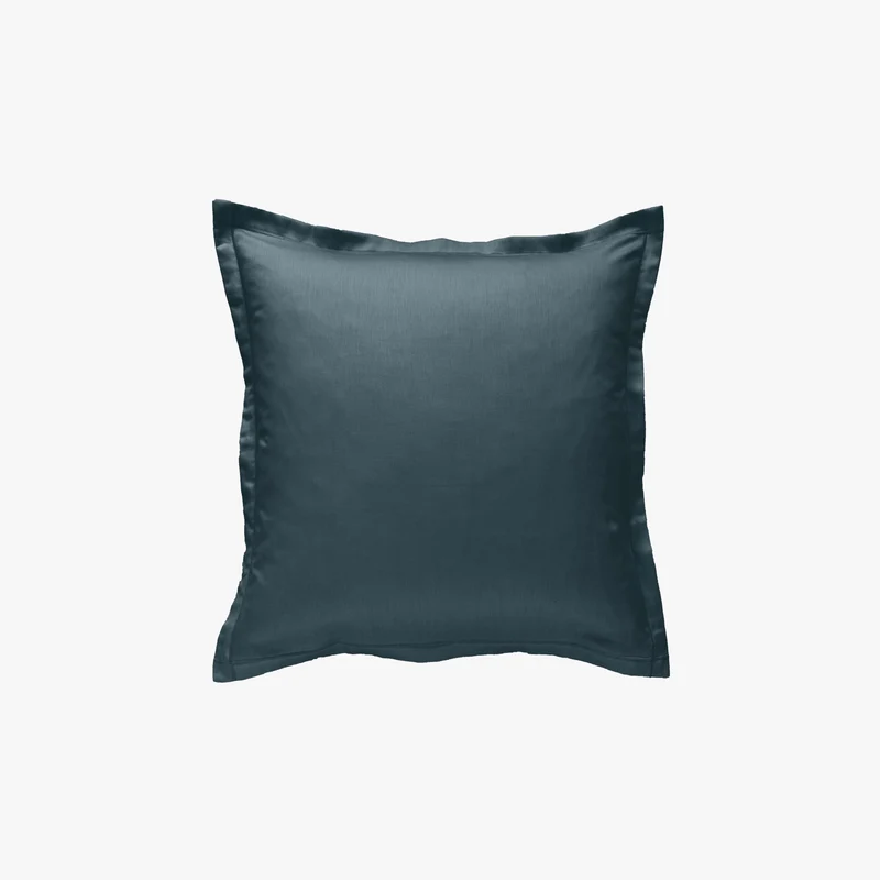 Taie d'oreiller percale 80 fils lagon