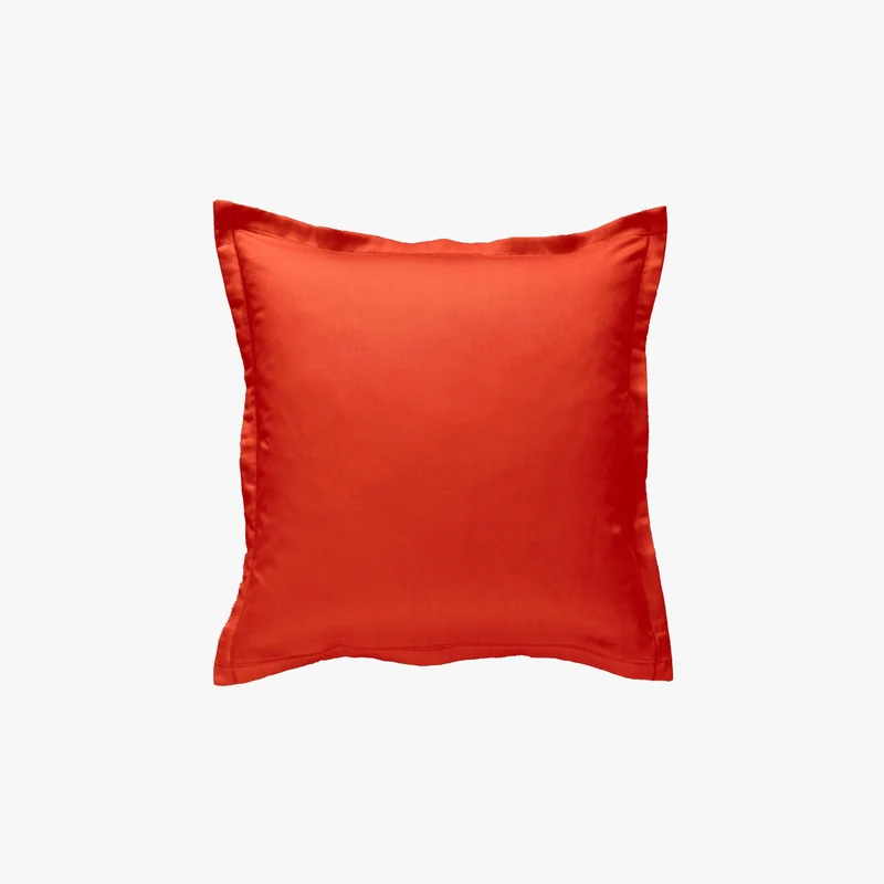 Taie d'oreiller percale 80 fils corail