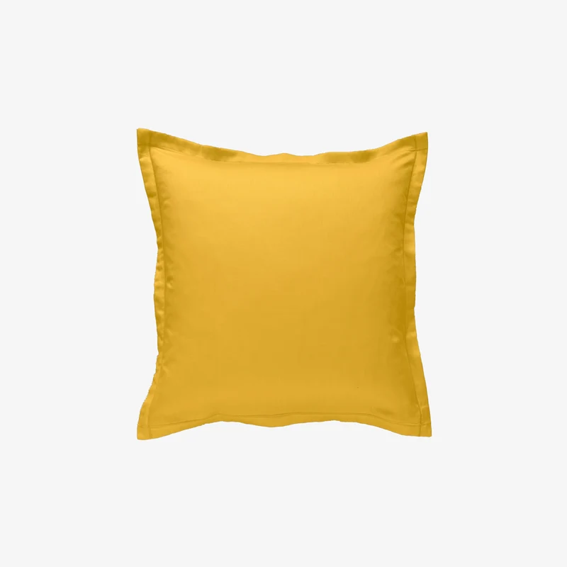Taie d'oreiller satin 120 fils safran