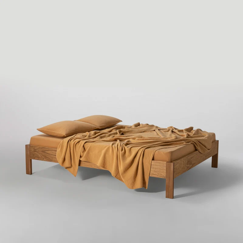 Drap plat en gaze de coton 185g/m² • Miel