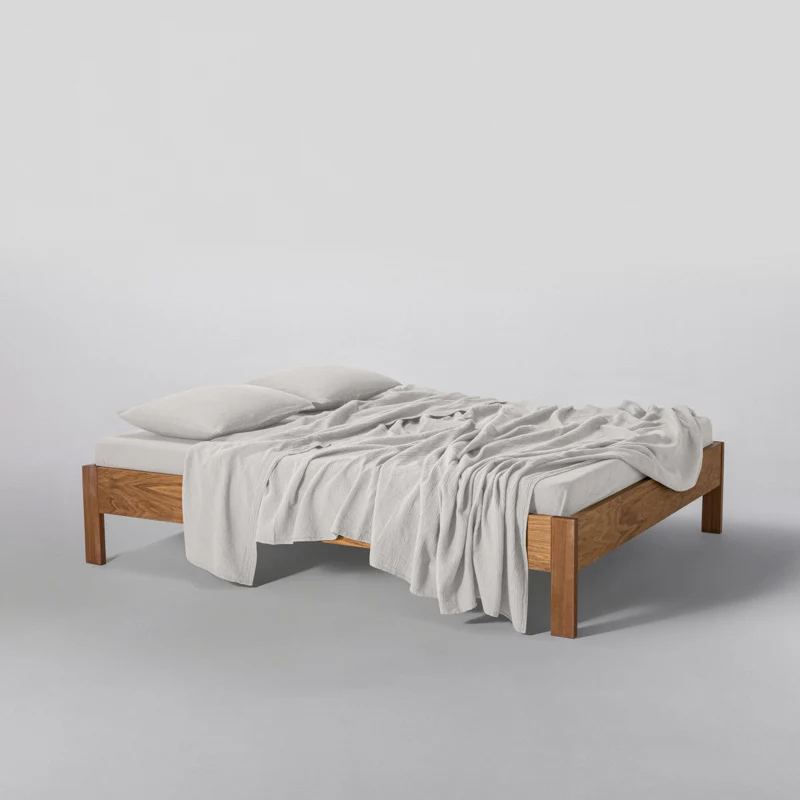 Drap plat en gaze de coton 185g/m² • Blanc