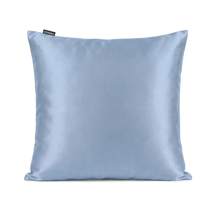 Taie d’oreiller en soie de mûrier 65x65 cm - Bleu Pâle