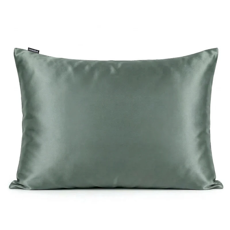 Taie d’oreiller en soie de mûrier 50x70 cm - Gris Ardoise