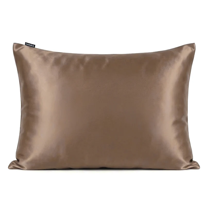 Taie d’oreiller en soie de mûrier 50x70 cm - Taupe Clair