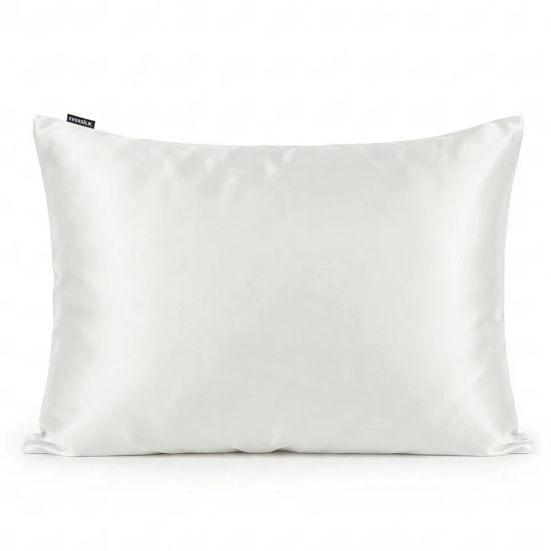 Taie d’oreiller en soie de mûrier 50x70 cm - Blanc