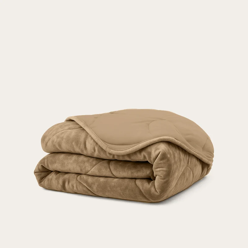 Wasbaar All Season Dekbed | Teddy Velvet | Taupe