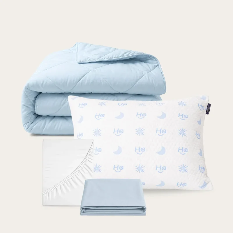 Summer sale bundel | Light Blue | Wasbaar dekbed