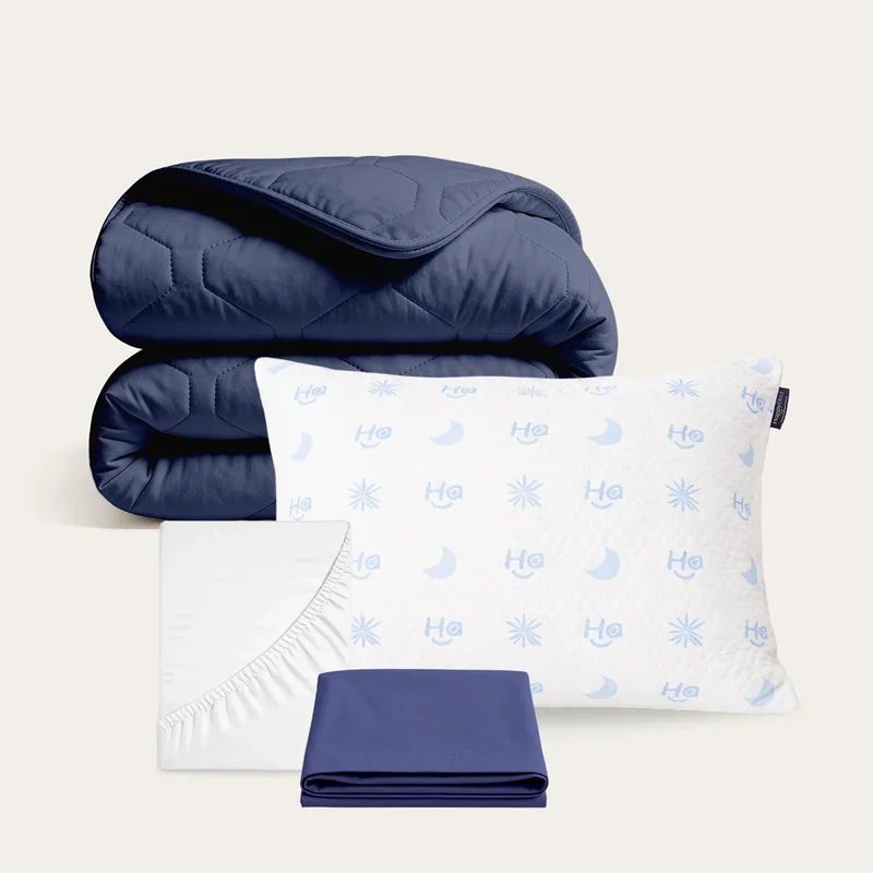 Summer sale bundel | Dark Blue | Wasbaar dekbed