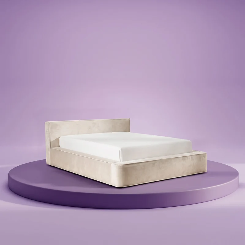 HappyBed Amour Tranquility | Velvet | Creme | Bed