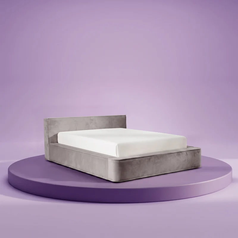 HappyBed Amour Tranquility | Velvet | Taupe | Bed