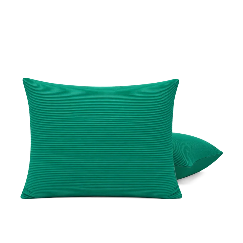 Kussenslopen | Corduroy | Emerald Green | Set van 2