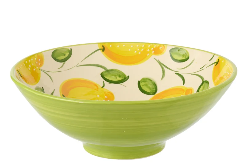 LEMON Grand saladier jaune/vert
