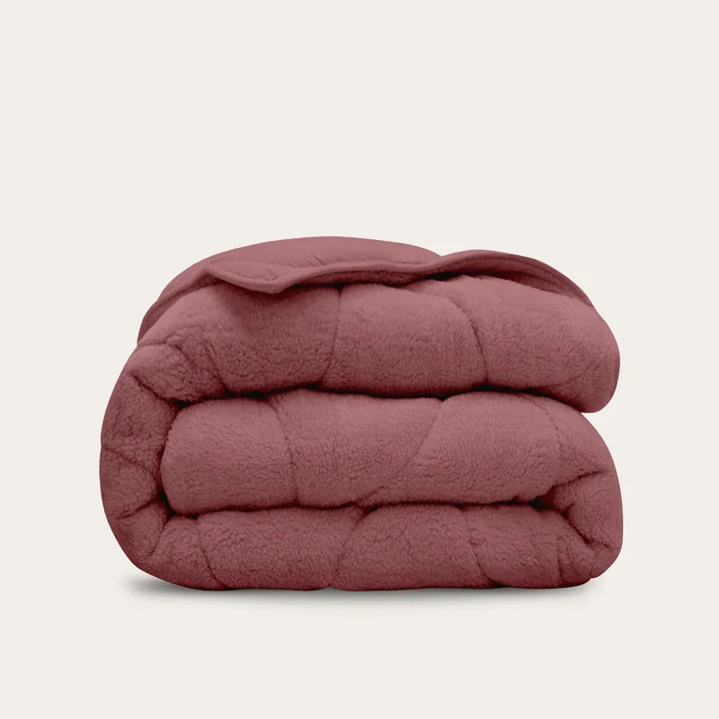 Wasbaar All Season Dekbed | Teddy Wave | Old Pink