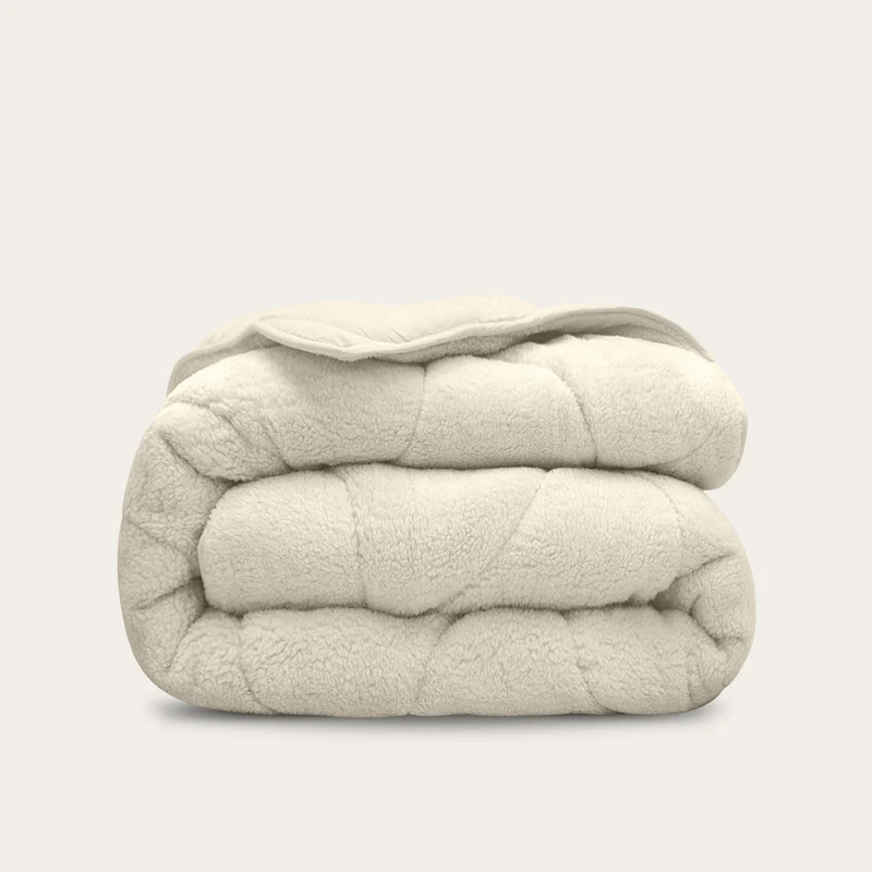 Wasbaar All Season Dekbed | Teddy Wave | Cream White