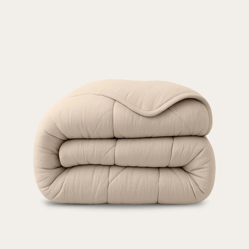 Wasbaar All Season Dekbed | Mousseline | Sand