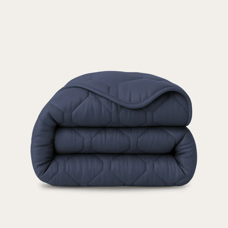 Wasbaar All Season Dekbed | Glossy | Dark Blue