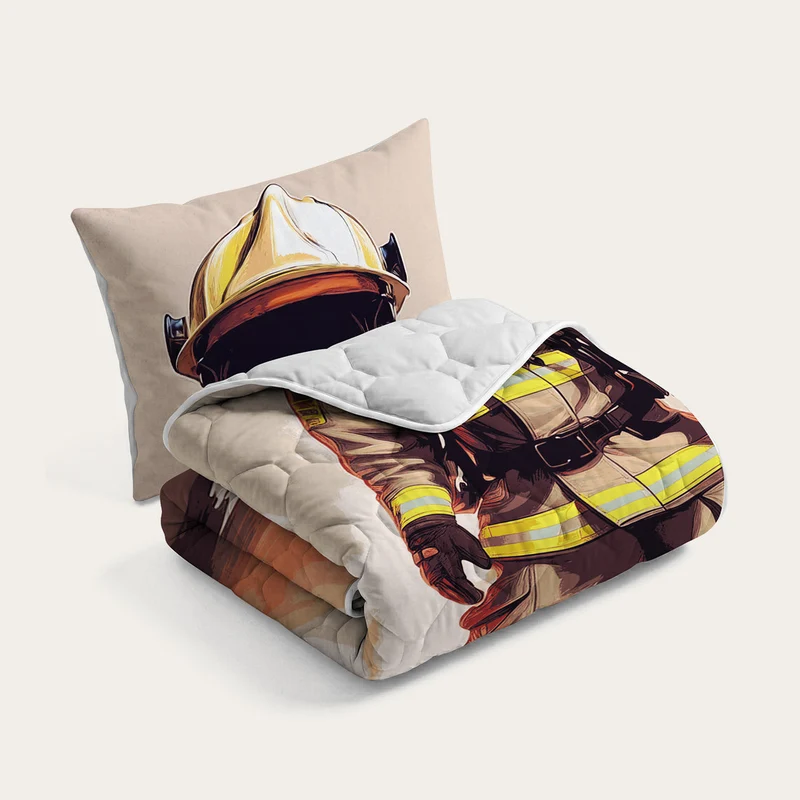 Wasbaar Kids All Season Dekbed | Fireman | Met Kussensloop