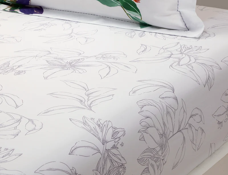 Drap housse Satin de coton - PARFUM